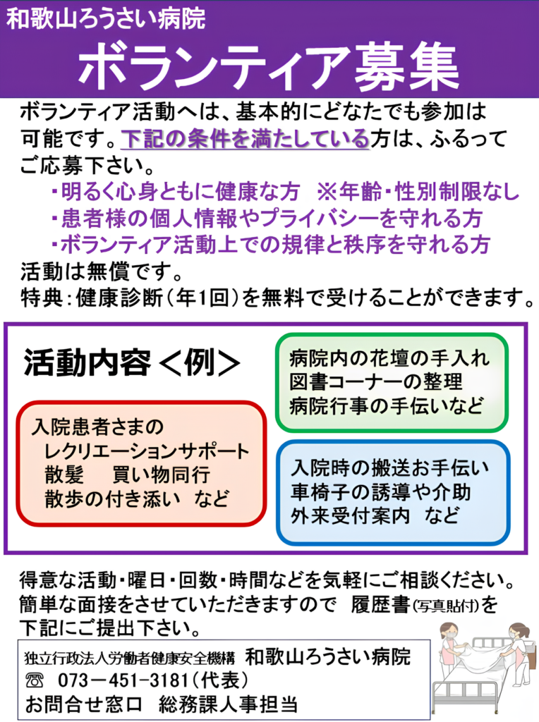 ボランティア募集について